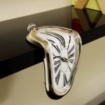 Melting Shelf Clock – Gold Frame - Image 2